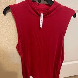 Sleeveless Red Top